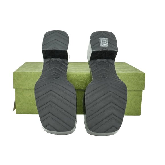 Gucci Logo Rubber Platform Slide Sandals - Picture 9 of 10